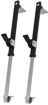 STOBAZA Window Wind Sliding Support and Heavy Duty Window Stoppers 2pcs Aluminum Alloy with Black Plastic Fixed Corner Bases for Home Security
