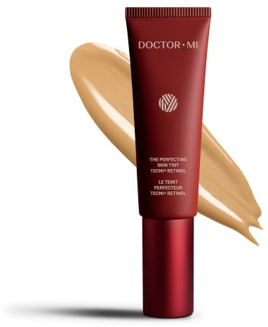 Doctor Mi The Perfecting Skin Tint Medium pflegendes 3-in-1 Make-Up | Pflege, Schutz & Farbe, ultra Natural Pigments, TECMi! Retinol, SPF 30, Deep Hydration Complex & Ceramide