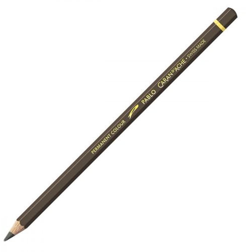 Caran D'ache Caran D Ache Pablo Colored Pencil, Raw Umber (666.049)