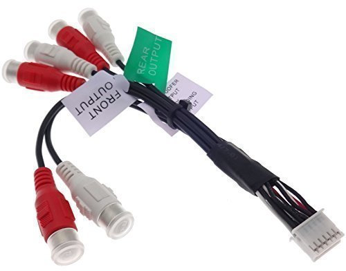 Pioneer Cable 12 pin RCA Line OUT RCA Amplifier Cable Adapter Connector AVH DEH