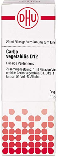 DHU Carbo vegetabilis D12 Dilution, 20 ml Lösung