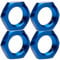 1:8 Radmuttern blau 17 mm 6-Kant 4er Set partCore 310017