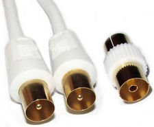 LOGIk - White 2 Metre aerail Lead with Adapter