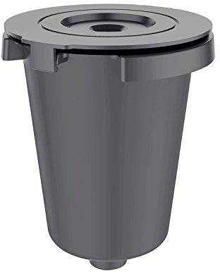 Cuisinart SS-RFC HomeBarista Reusable Filter Cup – Brew Coffee or Tea and Drop Wasteful Plastic from Single-Serve Pods with Sustainable Coffee Accessories, Gray