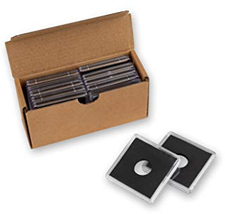 SCHULZ Carré 10 PCS - Porte-Capsules pour pièces de Monnaie Diamètre (26mm)