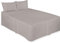 ARLINENS Luxury Plain Dyed Poly Cotton Platform Base Valance Sheet in Following Colours and Sizes (KING, GREY)