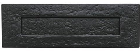 Black Antique Malleable Cast Iron Letter Box Plate 260x105mm from EUROART