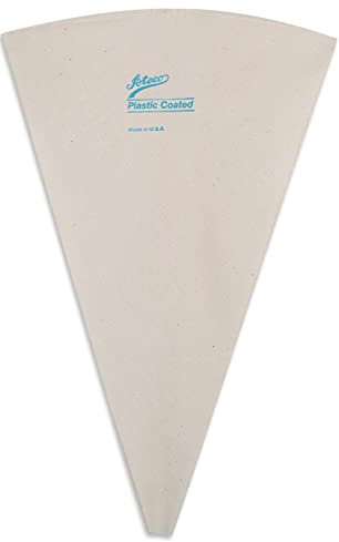 Ateco 3114 Plastic Coated Canvas Decorating Bag, 14-Inch, Reusable, Made in USA