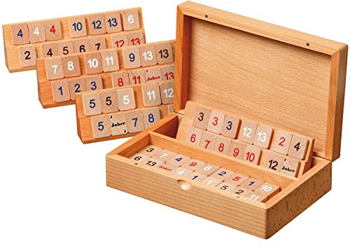 Philos Rummy Cassette beukenhout 22x14,5cm