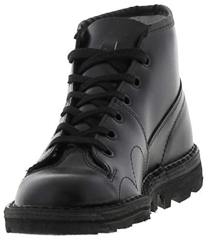 Grafters Mens Original Coated Leather Retro Monkey Boots