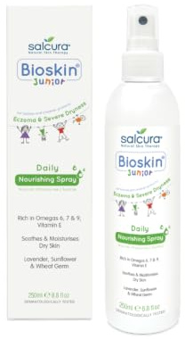 Salcura Natural Skin Therapy, Bioskin Junior Daily Nourishing Spray, Suitable For Anyone Prone To Eczema, Psoriasis & Dermatitis, Takes Away Immediate Dryness & Itchiness 250ml