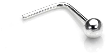 jewellerybox Clou de Nez Boule Coudé en L en Argent 925/1000