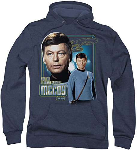 Star Trek - Herren Doktor McCoy Hoodie, XXX-Large, Navy