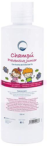Champú Preventivo Antipiojos con Aceite de Arbol de Te 300 ml - Previene y Protege contra los Piojos - Apto para Cuero Cabelludo Sensible - Farmacéutico