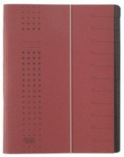 Elba Ordnungsmappe chic, Karton (RC), 450 g/qm, A4, 12 F„cher, bordeaux