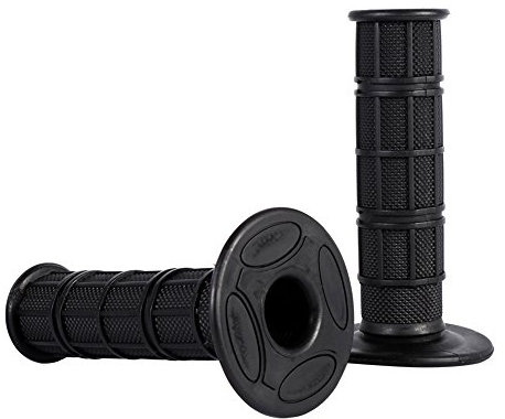 Qiilu 22 mm 7/8 Apretones de Mano de Barra Suave de Silicona para Pit Dirt Bike(Negro)
