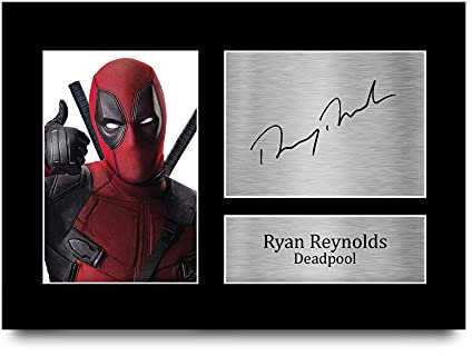 HWC Trading Ryan Reynolds A4 Ungerahmt Signiert Gedruckt Autogramme Bild Druck-Fotoanzeige Geschenk Für Deadpool Filmfans
