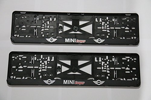 2 x Mini Cooper license plate holder, car holder for EU except AT