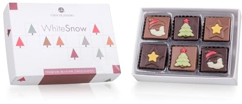 CHOCOLISSIMO - Weihnachtsschokolade - Schokolade Geschenk Weihnachten - 12 Schokoladentäfelchen, alkoholfrei - Weihnachtsmann, Advent, Nikolaus Geschenk, Kinder, Mädchen, Junge, Frau, Frauen, Mann