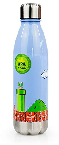 Super Mario Bros. Water Bottle | 17 oz | Mario Collectibles