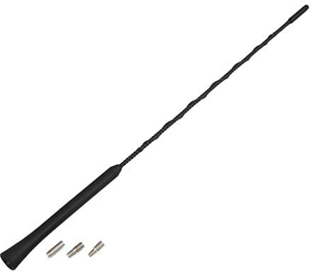 X AUTOHAUX 16 Car Antenna Radio AM FM Antenna Aerial Flexible Antenna Black