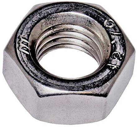 rohrfix-24 100 Stück Edelstahl A2 Sechskantmuttern DIN 934 (M 12)