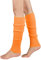 Durio Stulpen Damen Beinwärmer Winter Legwarmers Lange Ballettstulpen in vielen Farben Orange One Size