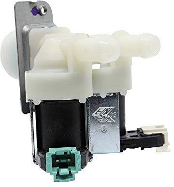Marel Shop® - Elettrovalvola Valvola Carico Acqua 2 vie 180° per Lavatrice compatibile con Whirlpool Ignis Bauknecht per modelli: AWE6517 - AWE6511 - AWE8728 - AWE8728F
