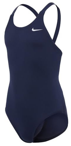 Nike Mädchen Fastback One Piece Badeanzug, Blau (Midnight Navy), XS EU