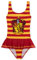 Harry Potter Badebekleidung Mädchen | Einteiliger Badeanzug Kinder Mädchen mit Rüschenrock | Kinder Badewäsche Alter von 7-14 (Rot Gryffindor, 11-12 Jahre)
