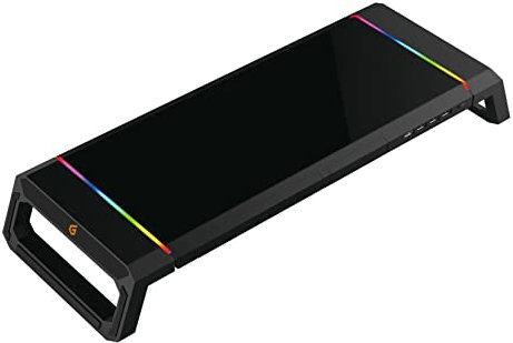 Conceptronic THORNE01B Ergo Gaming-Monitorständer/Tischhalterung Thorne Gaming /4xUSB 2.0 Ports/schwarz