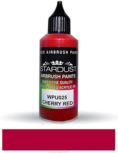 Stardust WPU025 Airbrush PU 1K RC Art Color CHERRY RED 60ml