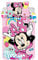 Baby Kinder Bettwäsche Set Minnie Maus, Bettdecke 100 x 135 cm + Kopfkissen 40 x 60 cm, 100% Baumwolle, rosa bunt