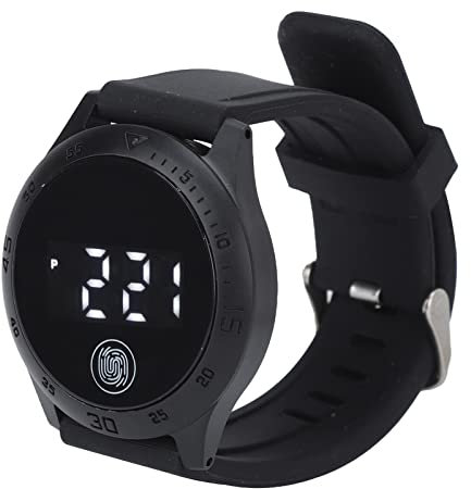 LED-Digitaluhr Im Koreanischen Stil, wasserdichte, Empfindliche Touch-Steuerung, Stilvolle, Bequeme Armbanduhr für Männer, Frauen, Studenten(Schwarz)