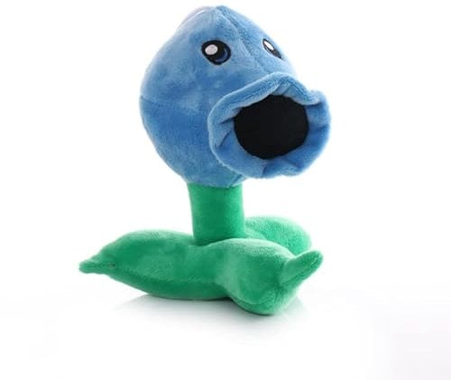 Aolivia Pvz plush-come with 50pcs stickers, Pvz stuffed doll, Cute plants pvz soft toys (snow peashooter)