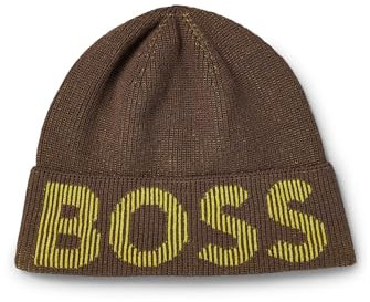 BOSS Herren Lamico_hat Beanie, Open Green362, Einheitsgröße EU