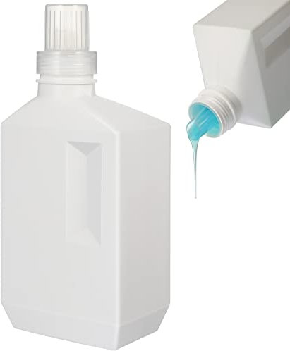 Homoyoyo 1000 ml/34 oz Detergent Container, Plastic Jugs Empty Container Washing Shower Dispenser Lotions, Detergent Storage Bottle Plastic Fabric Softener Storage Bottle for Liquid Detergent