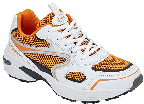 Scholl Sprinter Plus, Sneaker Donna, Bianco Arancio, 36 EU