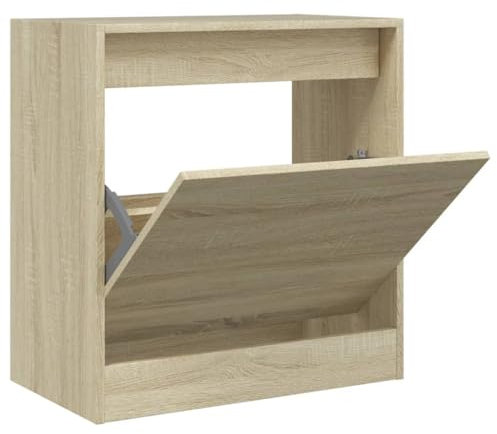 vidaXL Schuhschrank Sonoma-Eiche 60x34x63,5 cm Holzwerkstoff