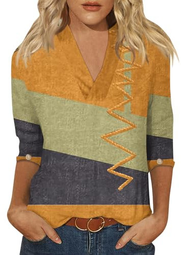 SCBFDI Camisas Blancas Mujer Blusones Mujer Blusas Negras Mujer Camisetas para Leggins Camisa Fucsia Camiseta Rayas Blanco Y Negro Ropa Mujer Camisetas Basicas Mujer Camisa Corta Múltiple 3XL