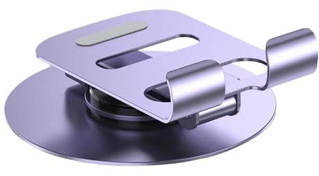 Duroecsain Telefonhalterung für Schreibtisch, Telefonhalter für den Schreibtisch, Handyhalterung aus Metall, 360 ° drehbar, Schreibtisch-Telefonhalterung, faltbar und rutschfest