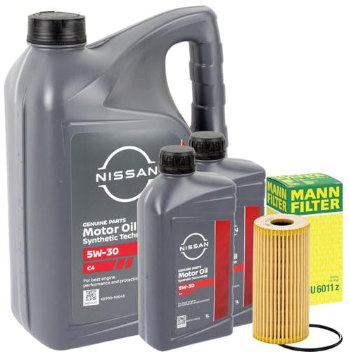Ölfilter-Set + 5W30 C4 Motoröl passend für NAVARA D23 NV300 X82