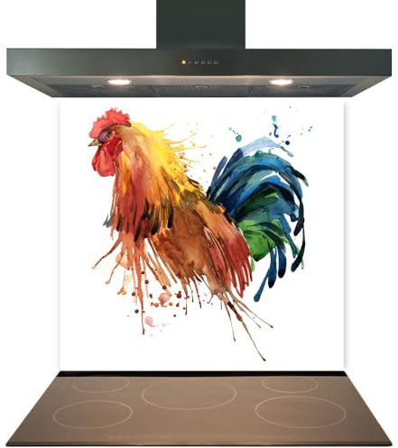 Printed Toughened Glass Splashback for Kitchen, Tempered Heat Resistant Glass Splashbacks for Cookers (Design 2035, 60 x 75cm)