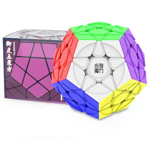 Zauberwürfel Megaminx, YJ YuHu V2M Dodekaeder Würfel Speed Cube Geschwindigkeitswürfel Puzzlewürfe Denksportaufgaben Geeignet