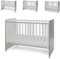 Lorelli Babybett Sweet Dream 124 x 68 x 95 cm Unterbettrahmen mit zwei Ebenen, Farben:hellbraun
