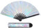 PATIKIL 13 Glitter Clack Rave Fan with Holster, Large Holder Folding Hand Fan Holder Handheld Fan for Women Edm Festival Club Party Dance, Laser