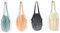 1pcs Cotton Mesh String Organizer Portable Shopping Handbag Long Handle Net Tote BagGrocery Shopping or Outdoor Packing Orange Blue Black Beige Nice and clever