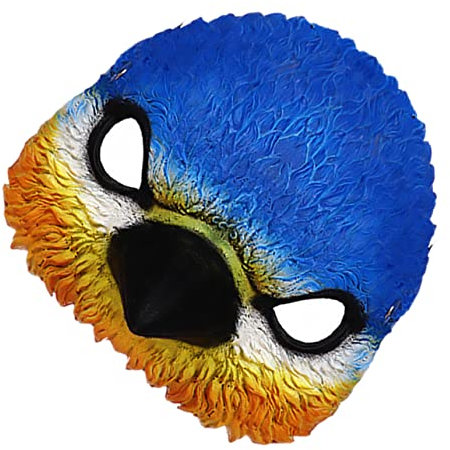 Healeved 1 Stück Vogelkopfmaske Karneval Liefert Erwachsene Karneval Vogelkopfbedeckung Karneval Verkleiden Zubehör Vogel Kopfbedeckung Lustige Maske in Tierform Blue Pu-schaum