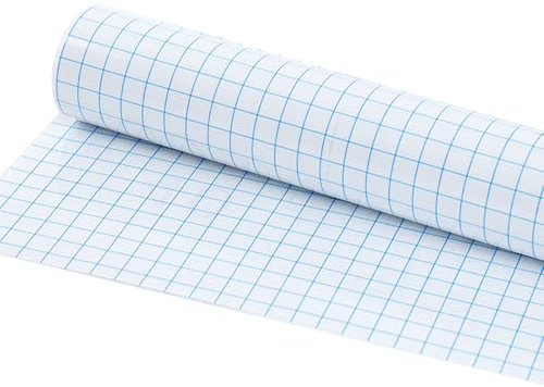 Pellicola di Trasferimento Blu per Vinile Adesivo, Film di Trasferimento, Pellicola di Trasferimento per Decorativo, Dimensioni 30,5 x 500 cm, per Finestre e Adesivi, per Decorazioni e Artigianato