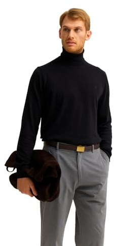 bugatti Herren Rollkragen Pullover 7700-85510D | Regular Fit Baumwolle Strickpullover Basic